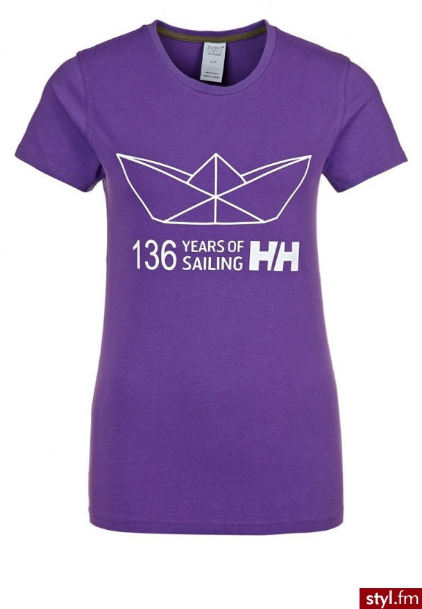 Helly Hansen Tshirt z nadrukiem lilia 51331 - Bluzki Ciuchy Moda