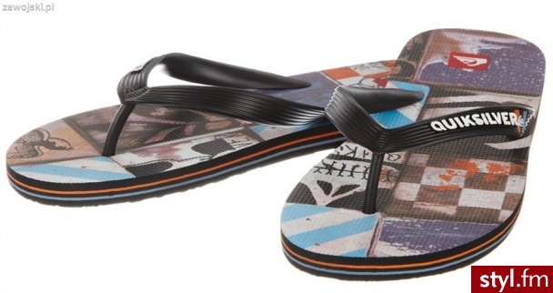 QUIKSILVER Japonki Klapki MOLOKAI SCREENLINE BUOS - Klapki Buty Moda