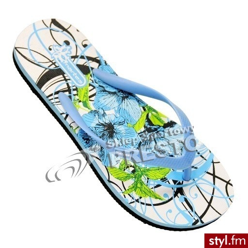 Martes Japonki damskie Ipanema Sport - biało-niebieski - Klapki Buty Moda