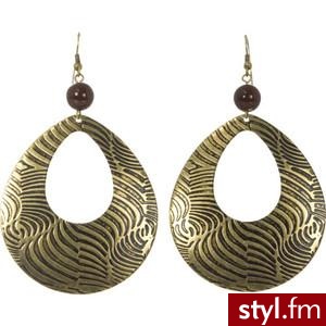 Safari Teardrop Earrings - Polyvore. Pobrano ze strony: http://www.polyvore.com/safari_teardrop_earrings/thing?id=1593767 - Pozostałe Dodatki Moda