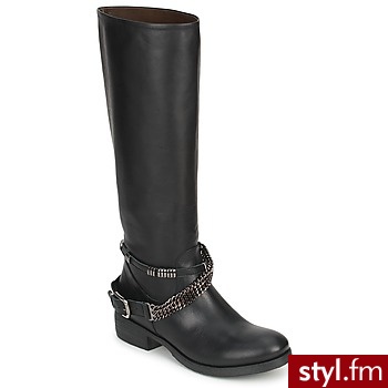 Now Buty Black - Kozaki Buty Moda