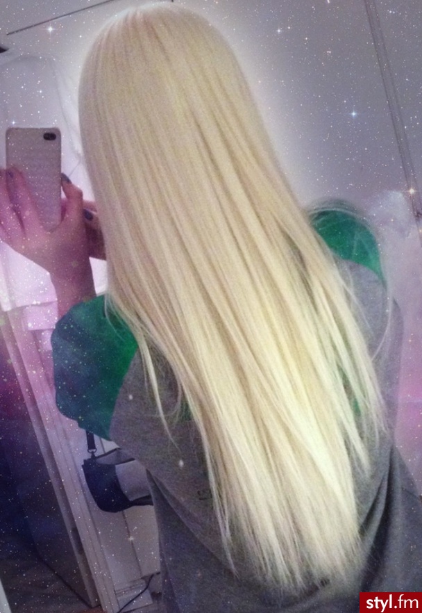 Blond Rozpuszczone Proste Na co dzień Długie Fryzury