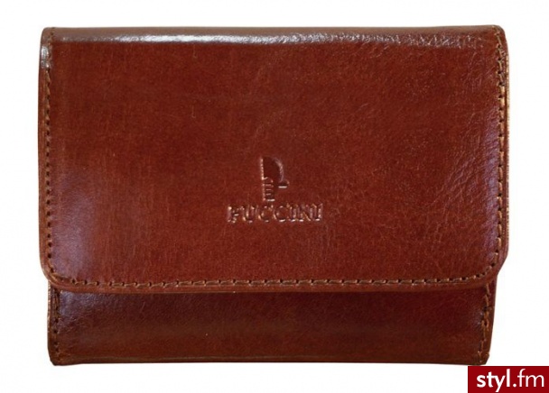 Puccini Portfel czarny damski Master Piece P-1806 czarny - Paski Dodatki Moda