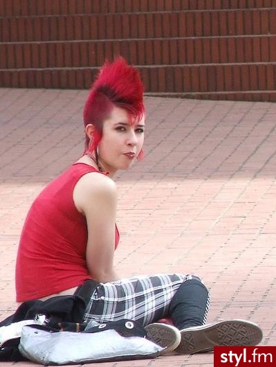 Kolorowe Punk Rock Alternatywne Średnie Fryzury