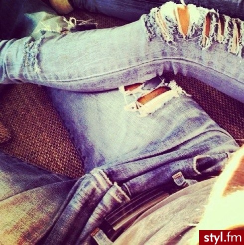Jeansy Spodnie Moda