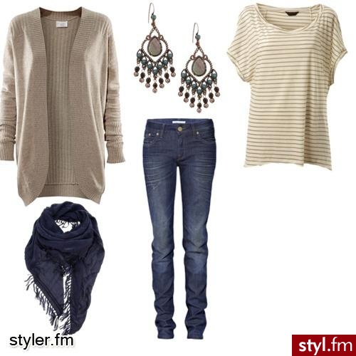 beige/bleu - Styler