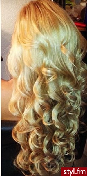 Blond Rozpuszczone Kręcone Na co dzień Długie Fryzury