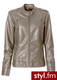 Bonprix Kurtka ze sztucznej skóry 949065_21705 - Kurtki Okrycia Moda