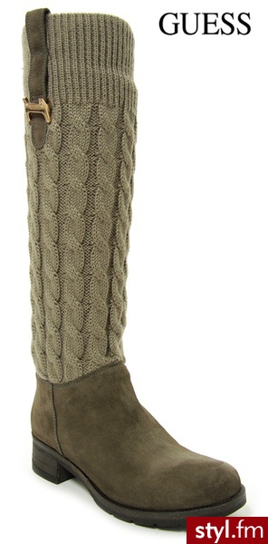 Guess TILOS WOOL TAUPE - Kozaki Buty Moda