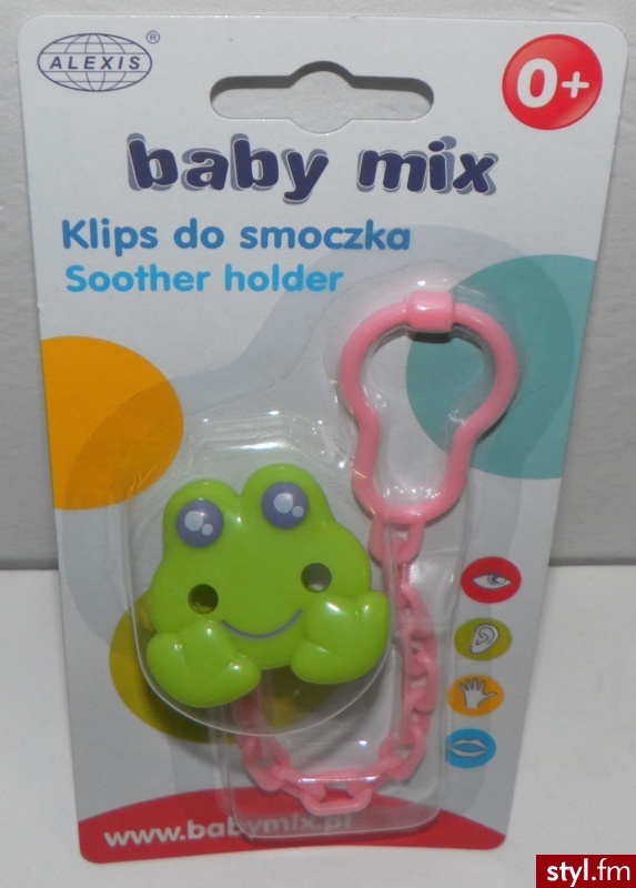 BabyOno Łańcuszek Do Smoczka Żabka Alexis - Łańcuszki Biżuteria Moda