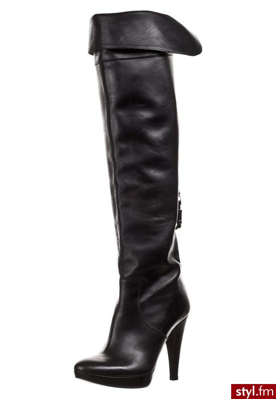 Mai Piu Senza Kozaki na obcasie czarny - Kozaki Buty Moda
