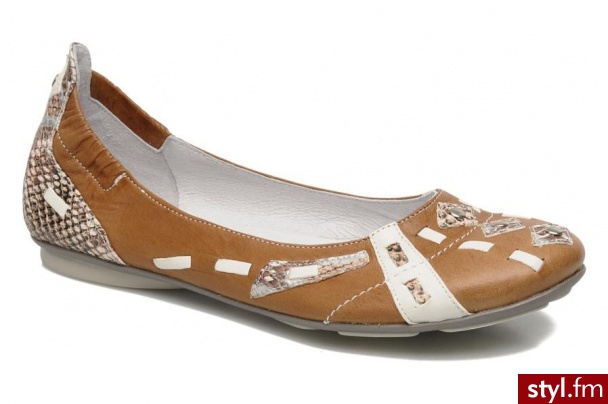 Regard Balerinki Rubazi by (Brązowy) - Balerinki Buty Moda