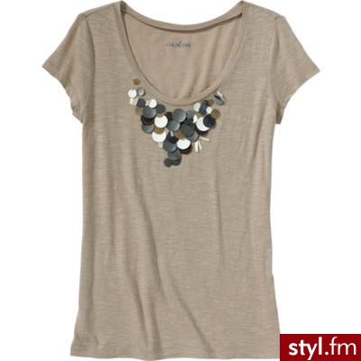 Caslon® Faux Leather Paillette Tee - Polyvore. Pobrano ze strony: http://www.polyvore.com/cgi/thing?id=21423659 - Pozostałe Ciuchy Moda