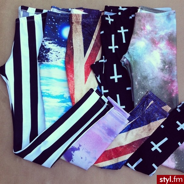Leginsy Spodnie Moda
