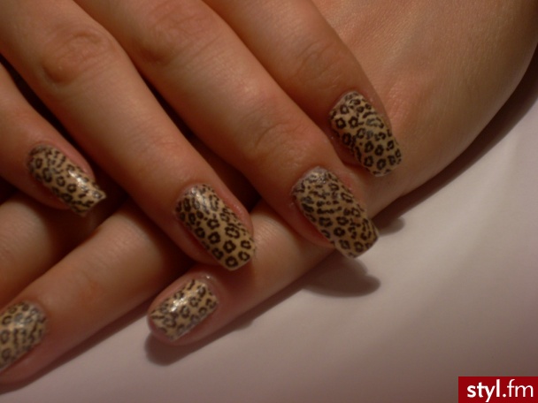 Paznokcie w panterke.
Tutorial znajdzicia na: http://www.youtube.com/watch?v=NkFerJ1oX9Q - Naturalne Paznokcie