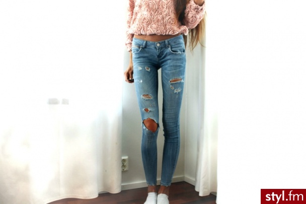 Jeansy Spodnie Moda