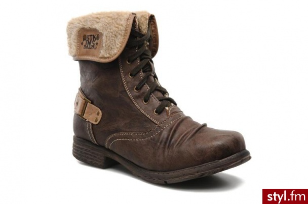 Mustang shoes PÓŁBUTY I BOTKI MANG BY (Brązowy) - Botki Buty Moda