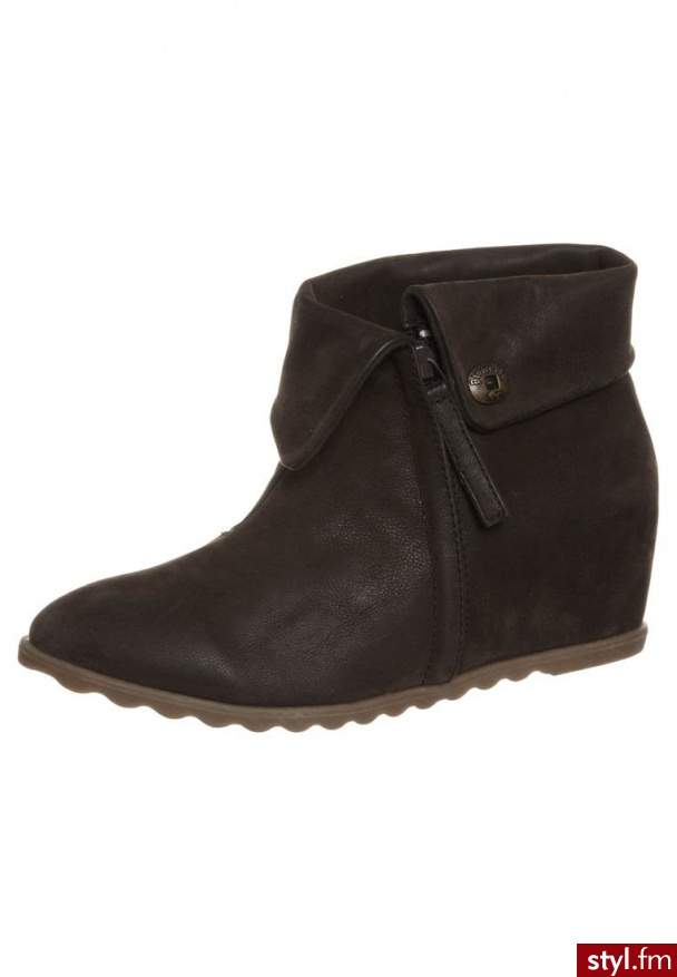 Blowfish SCRIPT Botki na koturnie brązowy (BF3202) - Botki Buty Moda