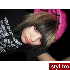 EMO Alternatywne Średnie Fryzury