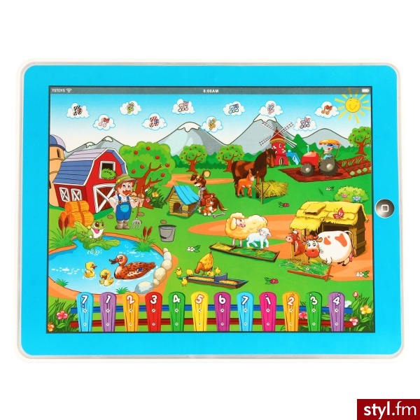 Y-PAD tablet edukacyjny wesoła farma niebieska - Dziecko