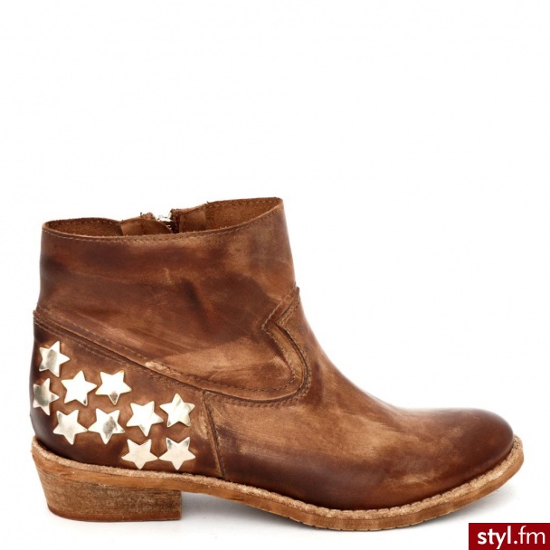Venezia BOTKI F197 NAB BRUN - Botki Buty Moda