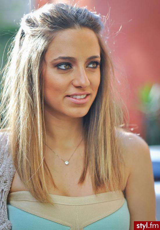 Blond Rozpuszczone Proste Na co dzień Długie Fryzury