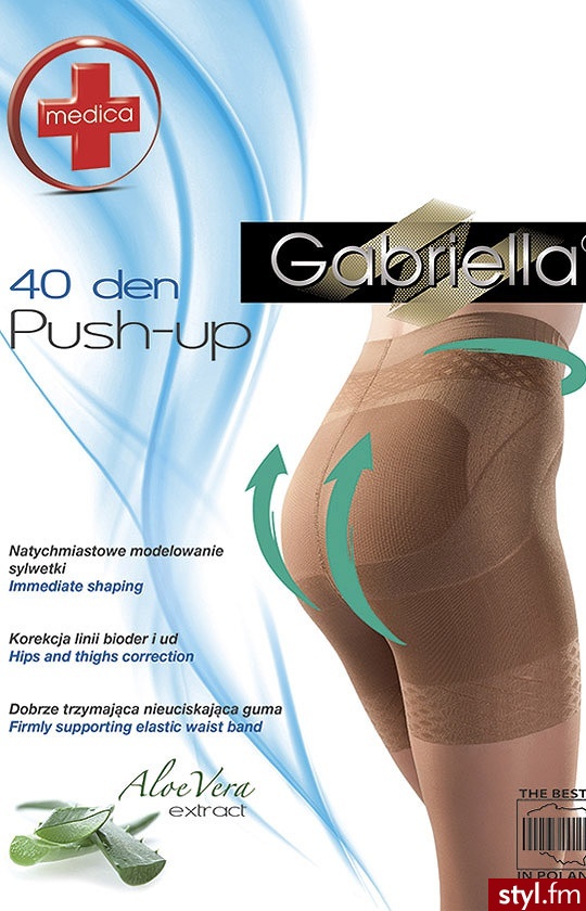 Gabriella rajstopy Medica Push-up 128 rajstopy 40 den (beżowy) - Rajstopy Bielizna Moda