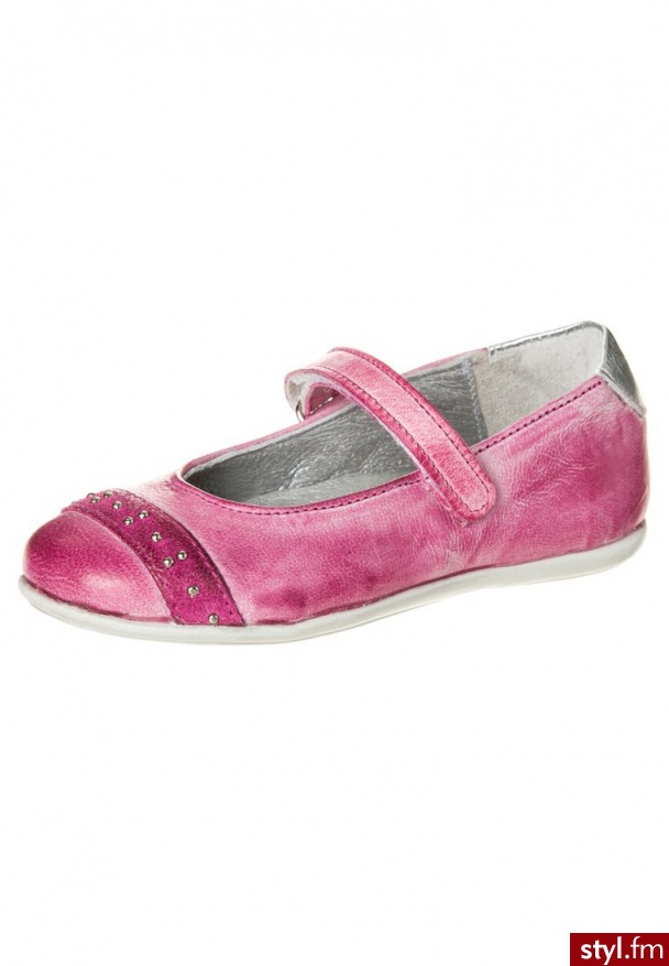 Hip Baleriny z zapięciem różowy H1127/132 - Balerinki Buty Moda