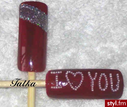 I love you - Paznokcie