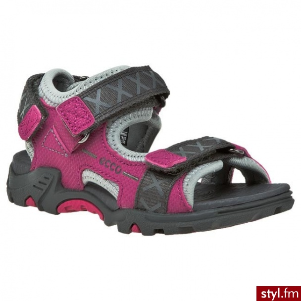 ECCO Sandały Signal 71054257766 Beetroot/Wild Dove - Sandały Buty Moda