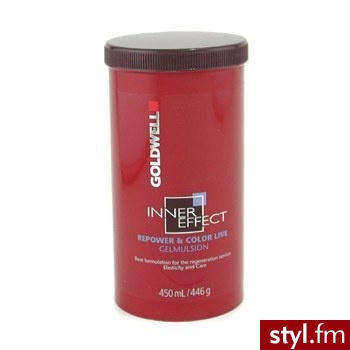 Goldwell Regenerujaca emulsja w żelu do włosów wzmacniajaca kolor Inner Effect Repower & Color Live Gelmulsion 450 ml - Emu Buty Moda