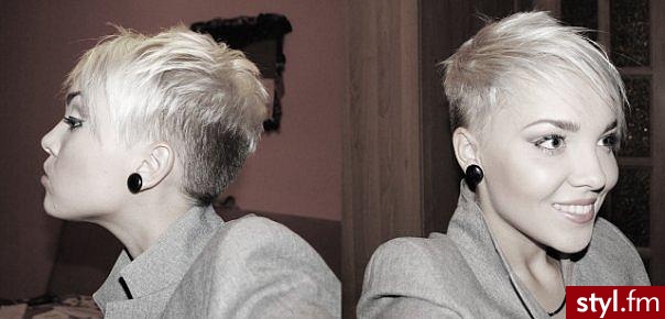 Blond Rozpuszczone Proste z grzywką Na co dzień Krótkie Fryzury