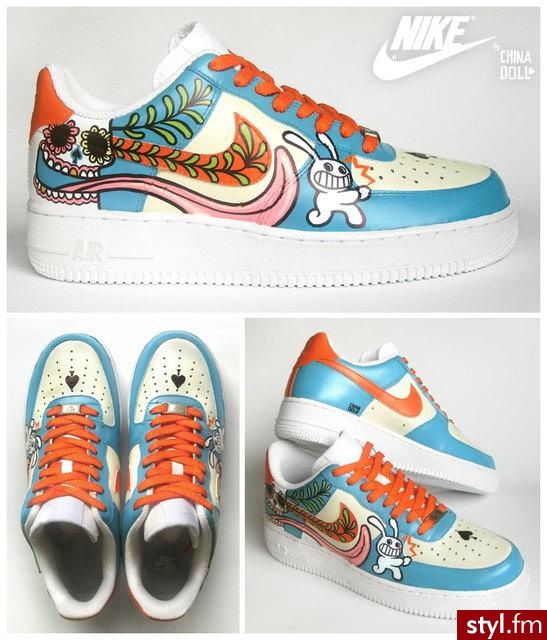 Nike-ręcznie malowane - Pozostałe Buty Moda