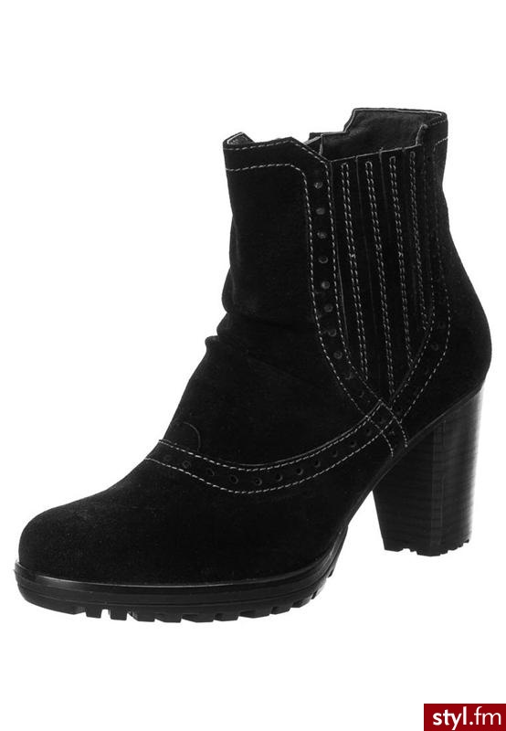 Pier One Botki czarny - Botki Buty Moda