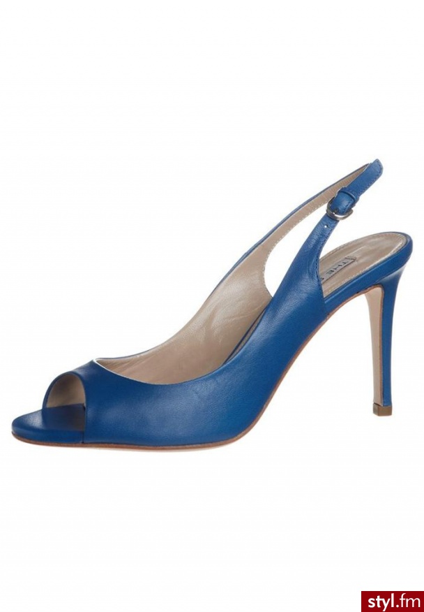 The Seller Szpilki Peep Toe niebieski - Szpilki Buty Moda