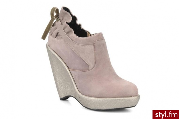 Feud PÓŁBUTY I BOTKI BRIT BY FEUD (Różowy) - Botki Buty Moda