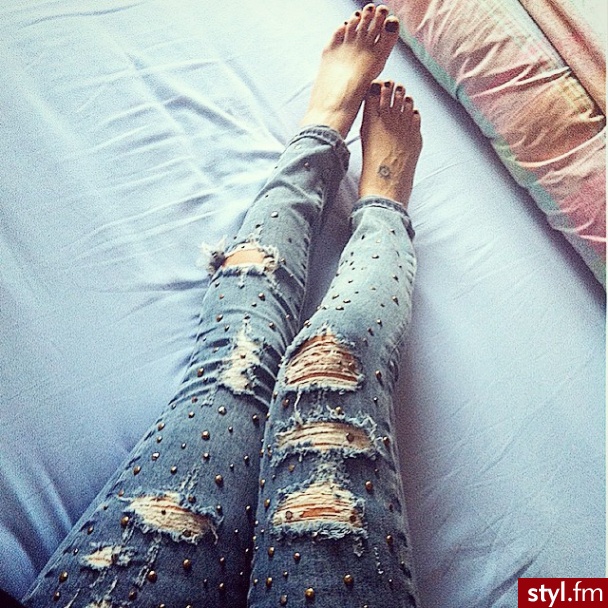Jeansy Spodnie Moda