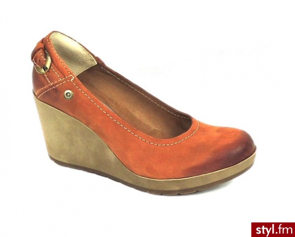 Lemar Czółenka na koturnie 1470719D - Czółenka Buty Moda
