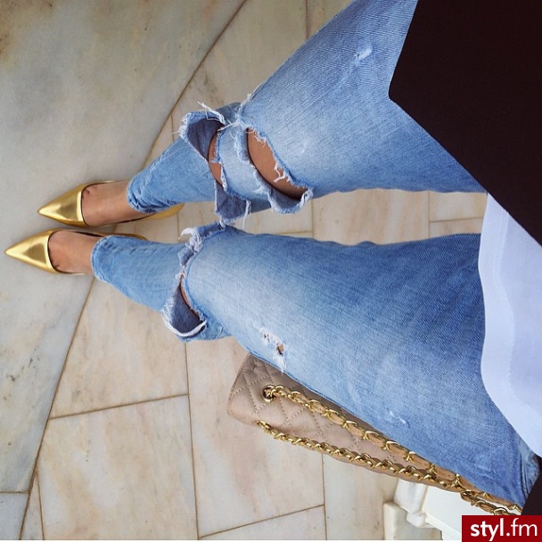 Jeansy Spodnie Moda