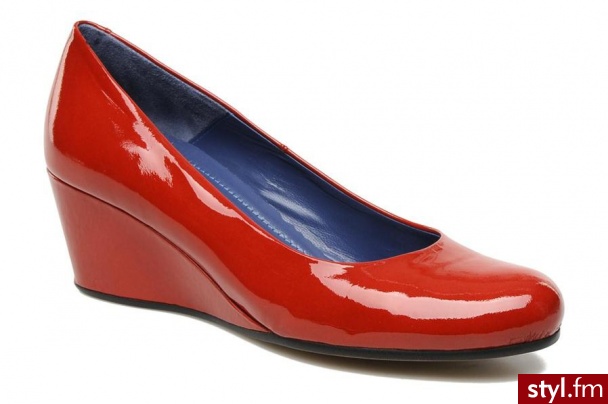 Perlato Czółenka Pilat by (Czerwony) - Czółenka Buty Moda