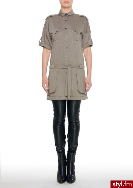 Simple khaki Kombinezon - Pozostałe Spodnie Moda