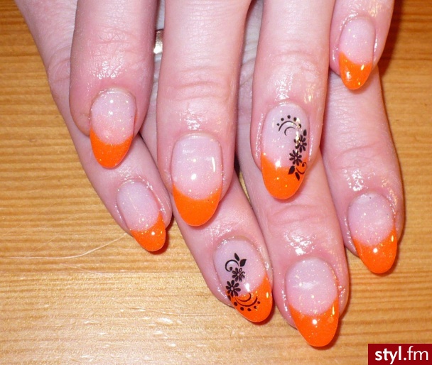 orange - Paznokcie