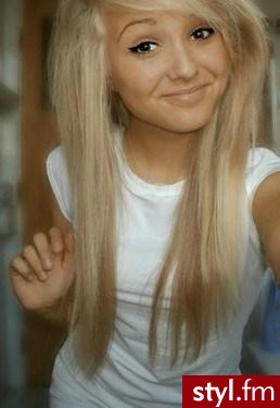 Blond Rozpuszczone Proste Na co dzień Długie Fryzury