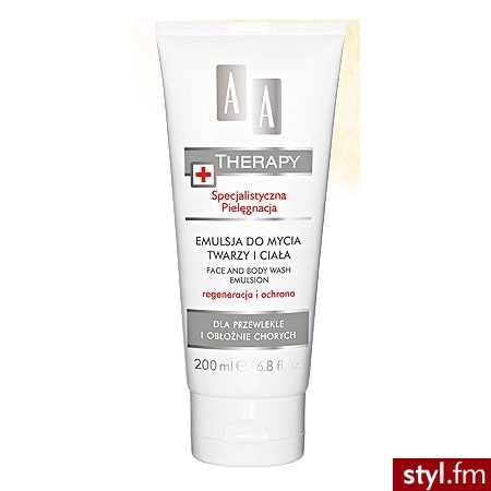 AA THERAPY SPECJALISTYCzNA PIELĘGNACJA Emulsja do mycia twarzy i ciała 200 ml - Emu Buty Moda