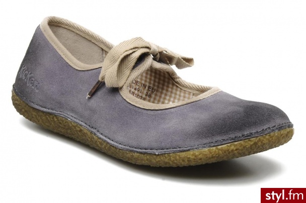 Kickers BALERINKI HOME BY (Niebieski) - Balerinki Buty Moda