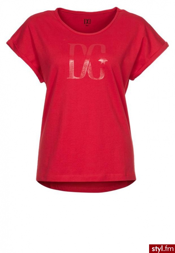 DC Shoes GLITTER Tshirt z nadrukiem czerwony - Bluzki Ciuchy Moda