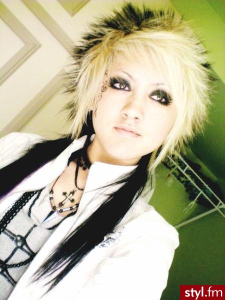 Blond EMO Alternatywne Długie Fryzury
