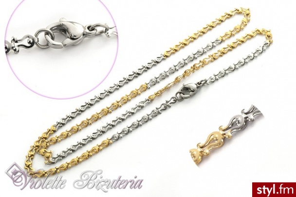 Violette Łańcuszek Nowość Stal Szlachetna 316L nr.3811 - Łańcuszki Biżuteria Moda