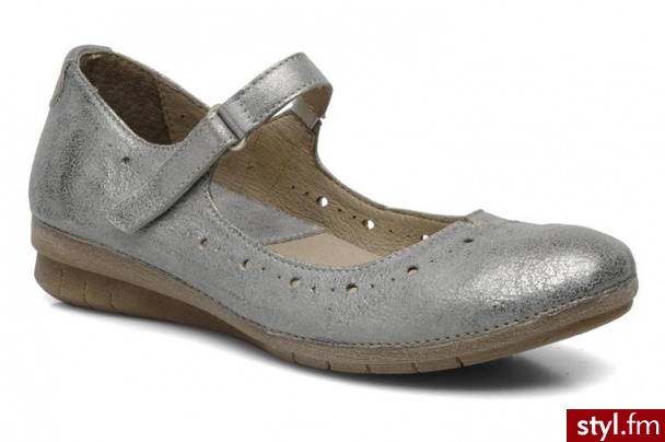 Khrio Balerinki Ino by (Srebrny) - Balerinki Buty Moda