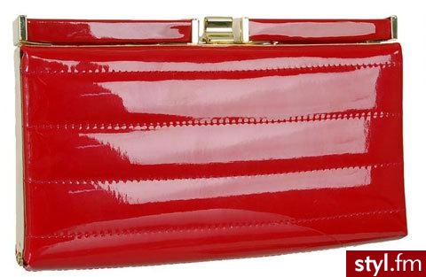 Czerwona, wieczorowa kopertówka. Torebeczka dostępna na www.balerinka.pl - Pozostałe Torebki Moda